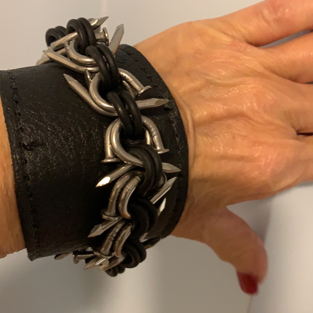 Unique Bent Nail Bracelet - Picture 6 of 6